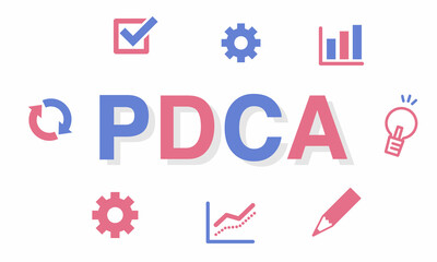 PDCAのアイコンイラスト