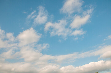 blue sky with clouds