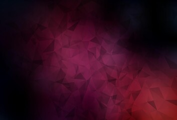 Fototapeta premium Dark Pink vector gradient triangles pattern.