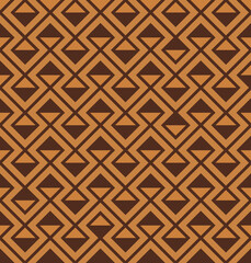 African Print Fabric. Vector Seamless Tribal Pattern. Traditional Ethnic Hand Drawn Ornament for your Design Cloth, Carpet, Rug, Wrap