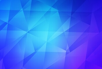 Fototapeta premium Light Pink, Blue vector triangle mosaic background.
