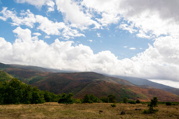 Fototapeta na wymiar Peaceful mountain landscape. Albanian nature
