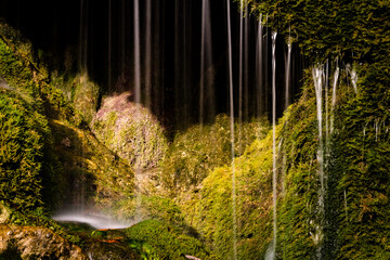 Moos, Wasser, Wasserfall