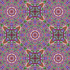 Seamless kaleidoscope or endless pattern for ceramic tile, wallpaper, linoleum, textile, web page background used