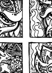 Seamless texture with Chinese dragon