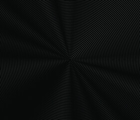 Naklejka premium Concentric circle. Illustration for sound wave. Abstract circle line pattern. Black and white graphic