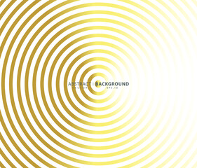 Concentric circle element. Gold luxurious color ring. Abstract  vector illustration for sound wave, golden graphic, Modern decoration for websites, posters, banners, template EPS10 vector