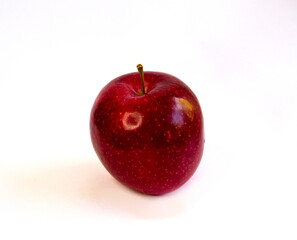 red apple isolated on white