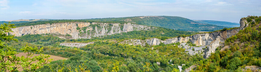 Fototapeta na wymiar Gorge of the Iskar River and Strupanitsa and Provartenika rock formations, Bulgaria