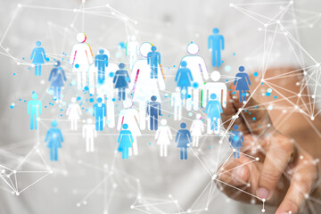 organization chart team concept networking