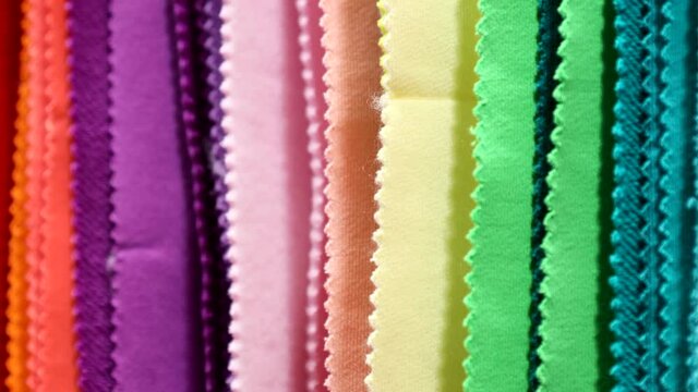 fabrics made of different materials, shades and colors for the production of clothing