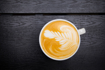 cup of coffee on the table