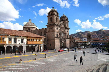 Fototapeta premium View of the plaza de Armas de Cusco, Peru