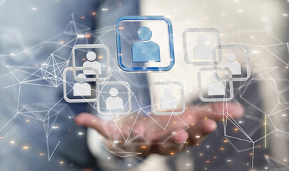  Digital Network and data concept.