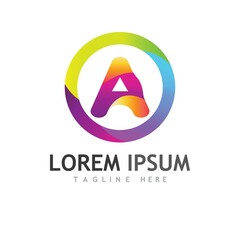 A Letter icon Template