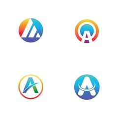 A Letter icon Template