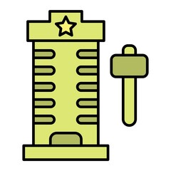 Vector Hammer Game Filled Outline Icon Design