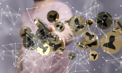 internet net and data digital concept