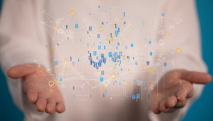 Business intelligence analyst dashboard on virtual