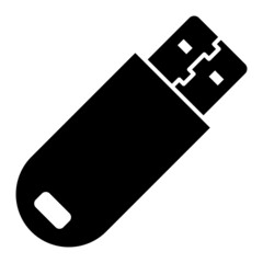 Vector USB Glyph Icon Design