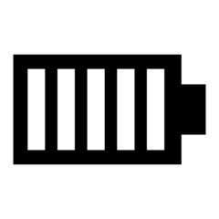 Vector Battery Glyph Icon Design