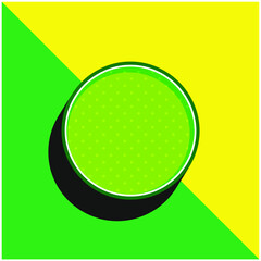 Black Circle Green and yellow modern 3d vector icon logo