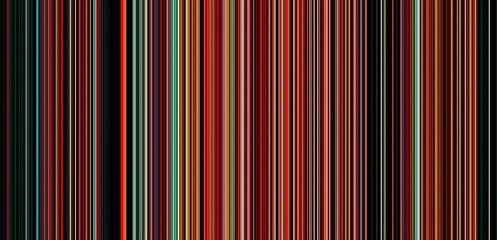 An Illustration of a Multi Coloured Barcode, Showing a Vibrant Row of Individual Vertical Lines with a Variation of Width to the Pinstripes. 