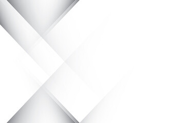 Abstract white and gray color, modern design background with geometric shape. Vector illustration.