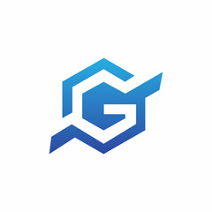 vector logo letter G modern design