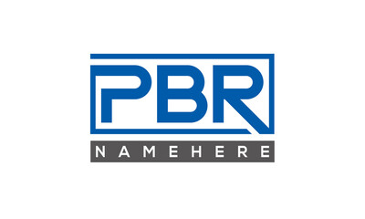 PBR creative three letters logo