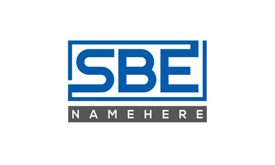 SBE creative three letters logo