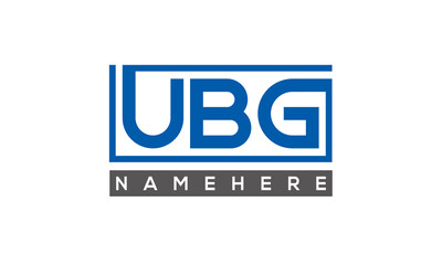 UBG creative three letters logo