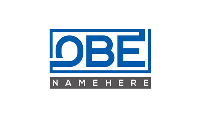 OBE creative three letters logo