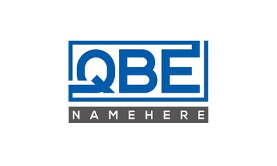 QBE creative three letters logo