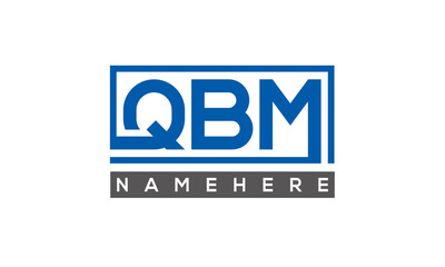 QBM creative three letters logo