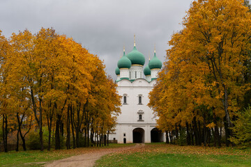 View of the Sergievskaya Gate Church of the male Orthodox Borisoglebsky on the mouth Rostov...