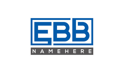 EBB creative three letters logo