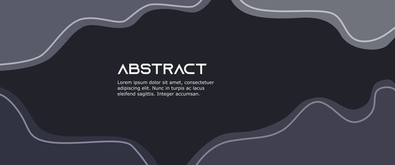 Abstract minimalist wavy dark background with lines used for background, banner, quotes background, presentation template.