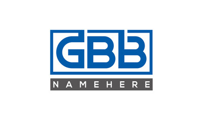 GBB creative three letters logo 