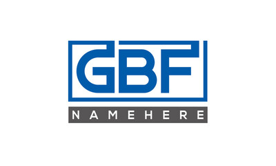 GBF creative three letters logo 
