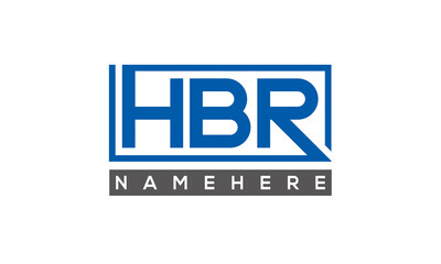 HBR creative three letters logo 