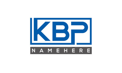 KBP creative three letters logo 