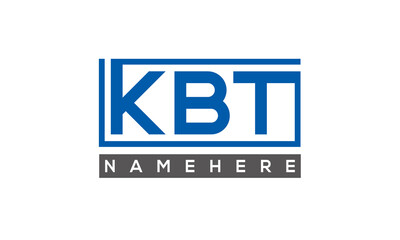 KBT creative three letters logo 