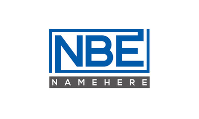 NBE creative three letters logo 