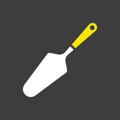 Cake and pie server utensil vector icon