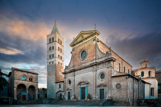 Pope Palace and Cathedral complex in the medieval town of Viterbo