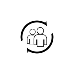 Care customer icon isolated on white background