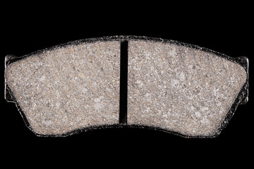 Automotive brake pads, Isolated on black background