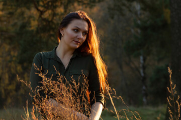 girl with bright red hair