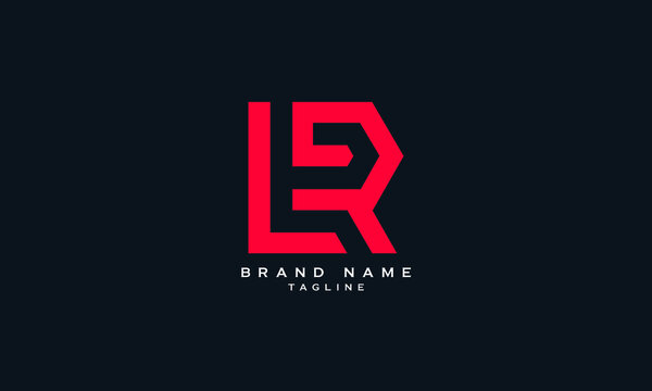 RLP, LR, LPR, Abstract initial monogram letter alphabet logo design